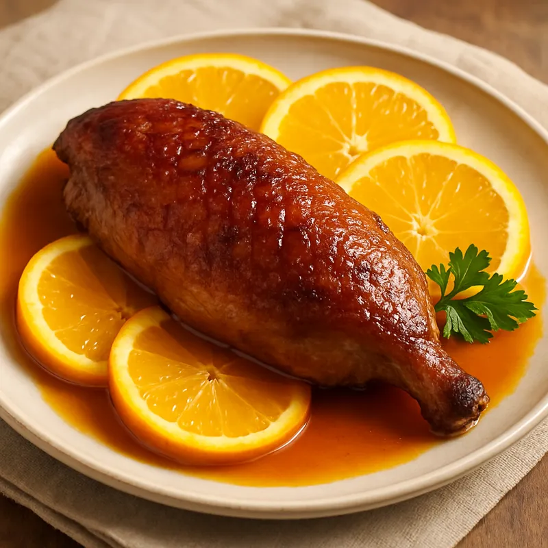 Ente à l'orange