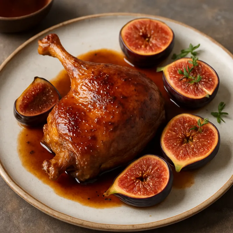 Ente mit Feigen