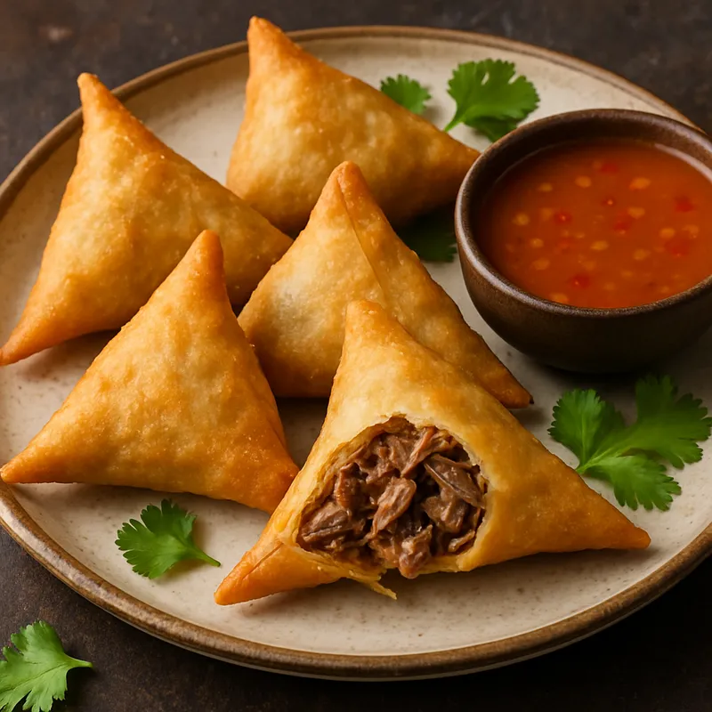Enten-Confit-Samosas