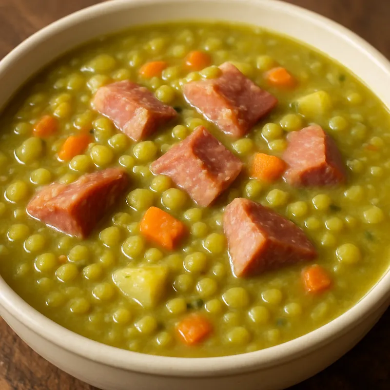 Erbsensuppe mit Schinken