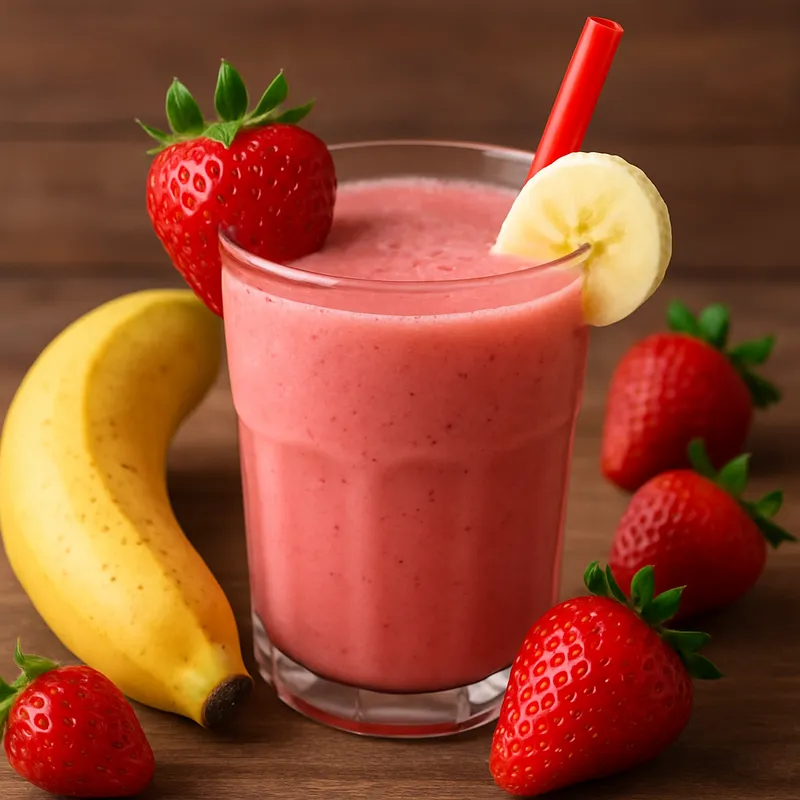 Erdbeer-Bananen-Smoothie