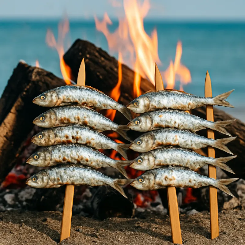 Espetos de Sardinas (Sardinenspieße Málaga)