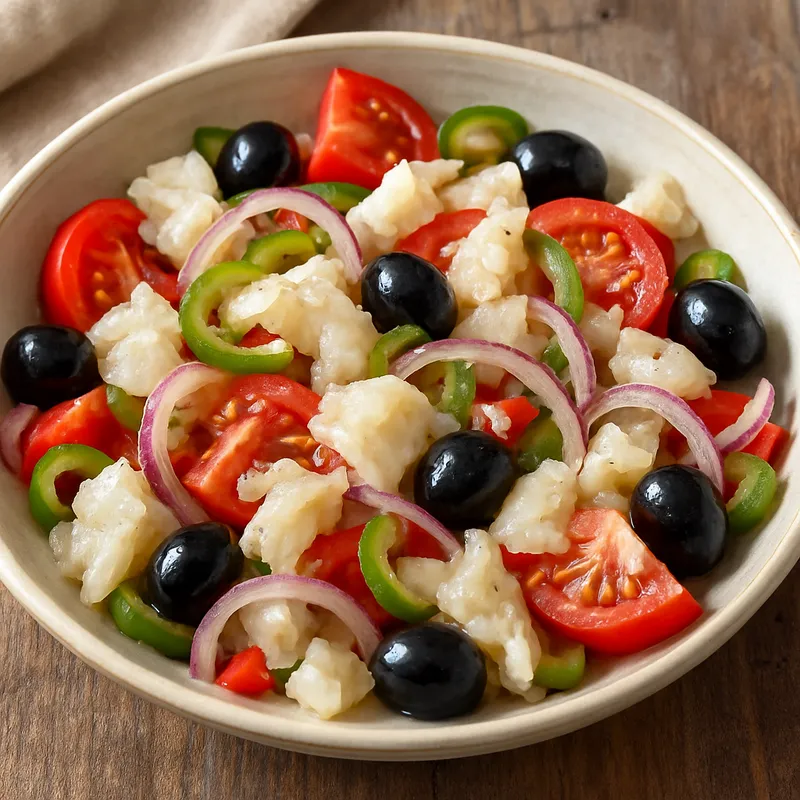 Esqueixada (Katalanischer Salzfisch-Salat)