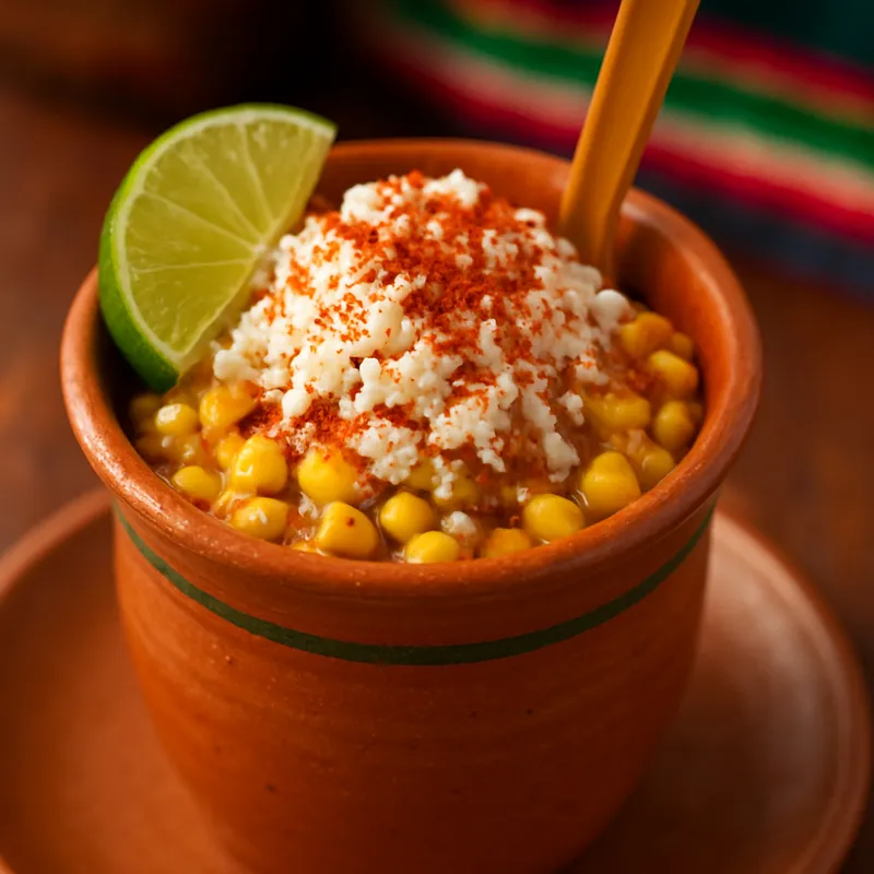 Esquites nach CDMX-Straßenküche (Mexikanischer Maissnack)