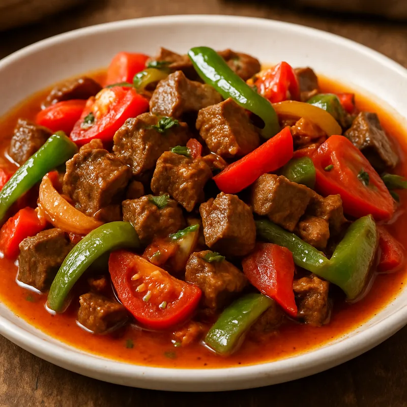 Et Sote (Fleisch-Sauté mit Gemüse)