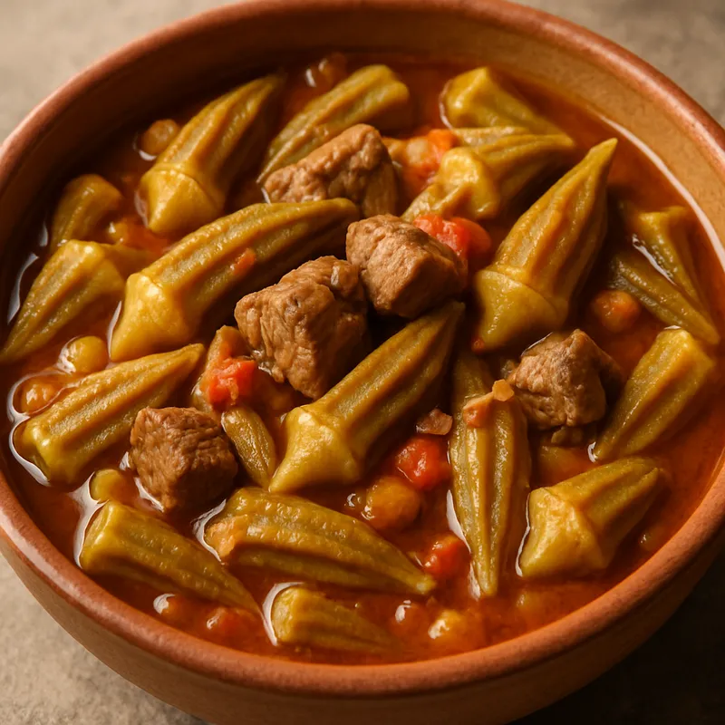 Etli Bamya (Okraeintopf mit Fleisch)
