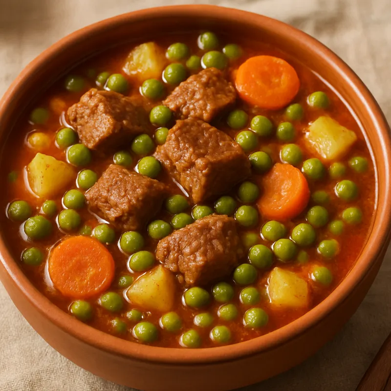 Etli Bezelye (Erbseneintopf mit Fleisch)