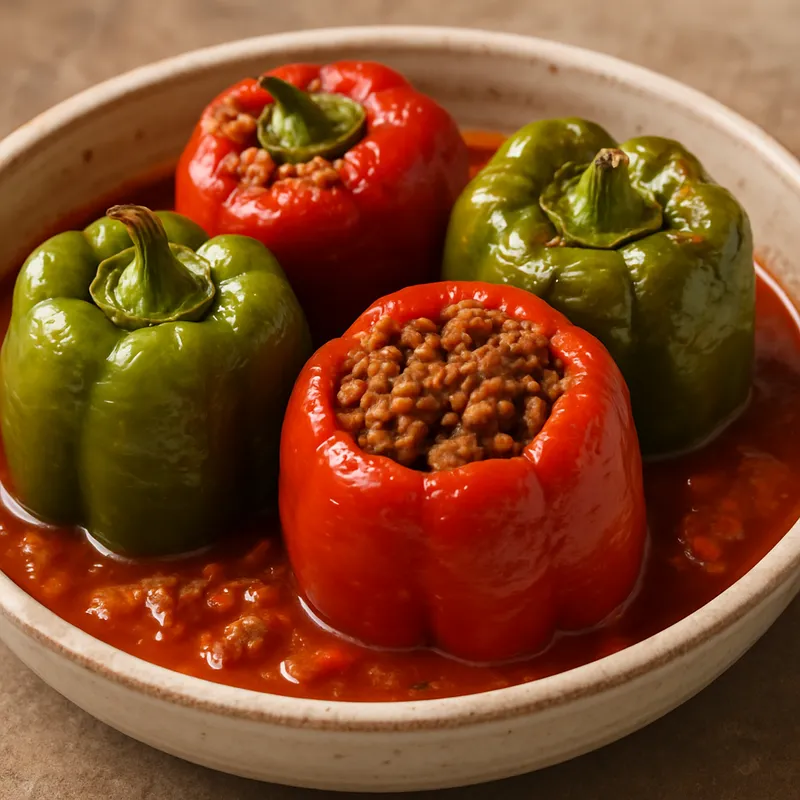 Etli Biber Dolma (Gefüllte Paprika mit Fleisch)