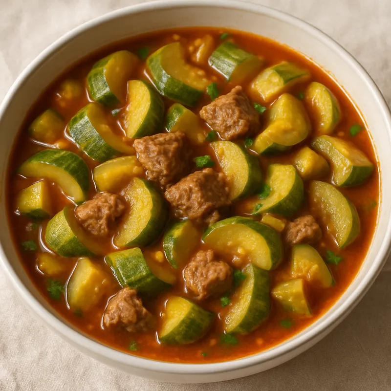 Etli Kabak (Zucchinieneintopf mit Fleisch)