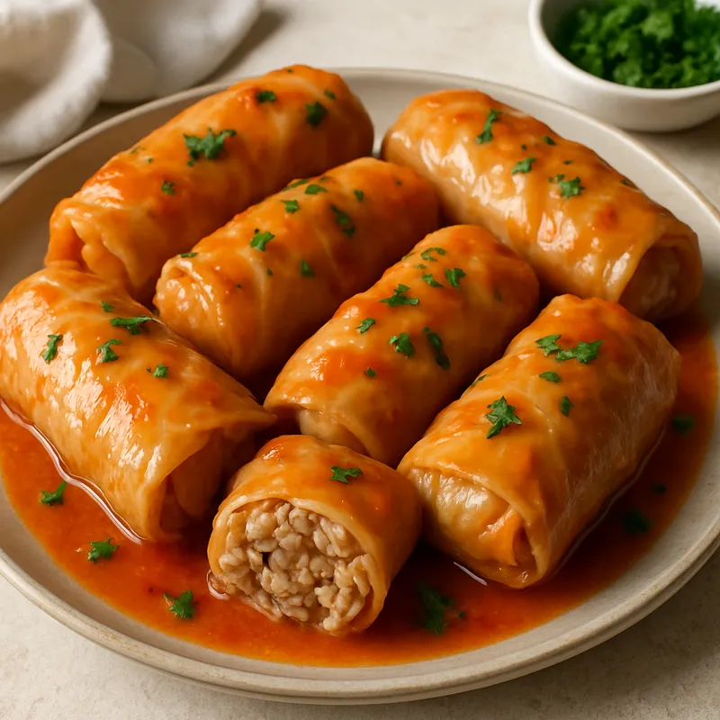 Etli Lahana Sarma (Gefüllte Kohlrouladen mit Fleisch)