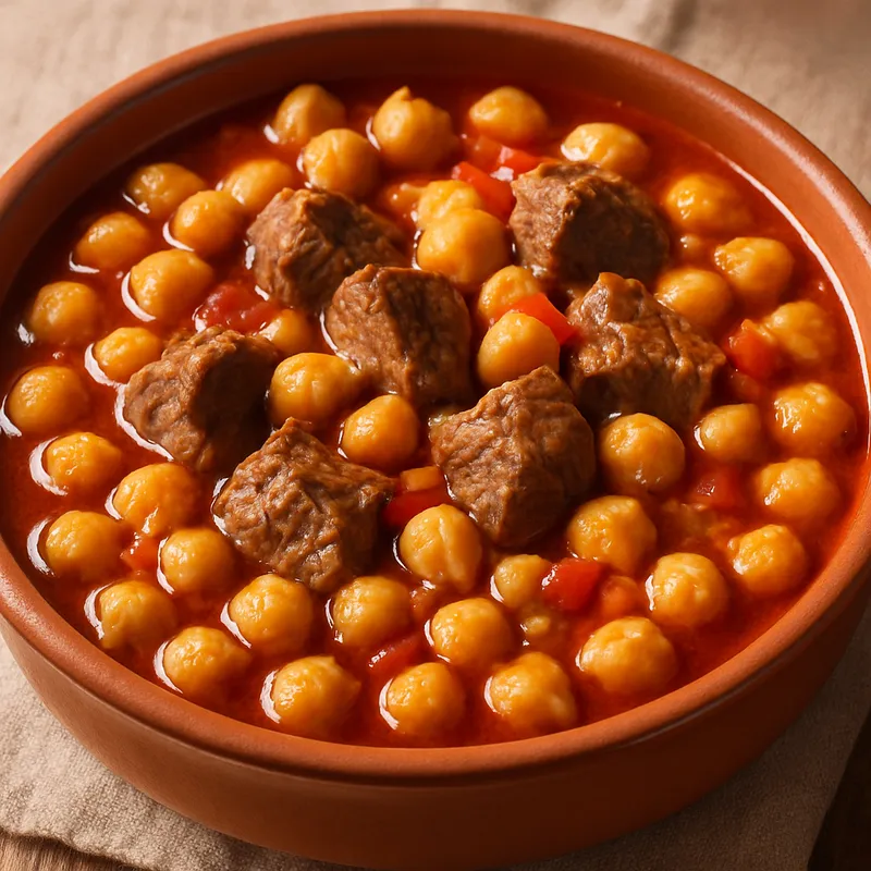 Etli Nohut (Kichererbseneintopf mit Fleisch)