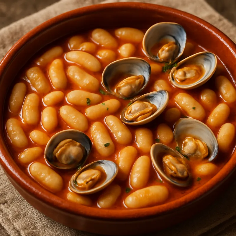 Fabes con Almejas (Asturische Bohnen mit Venusmuscheln)