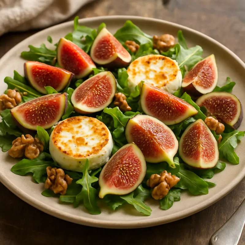 Feigen-Ziegenkäse-Salat