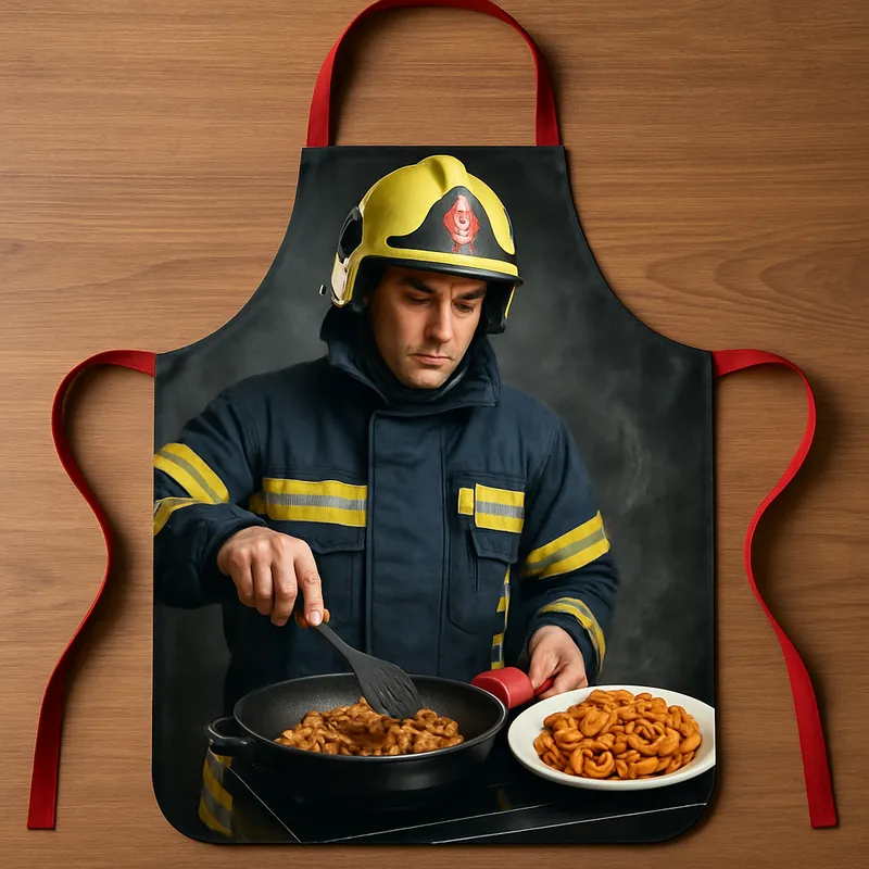 Feuerwehrmann-Schürze (Gebratener Kutteln)