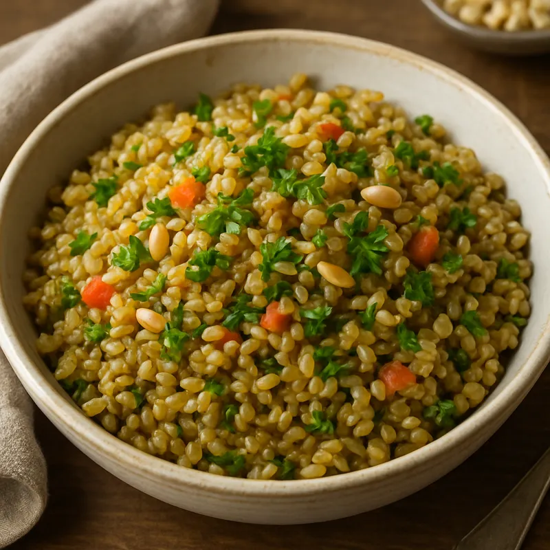 Firikli Pilaf (Grünweizen-Pilaw)