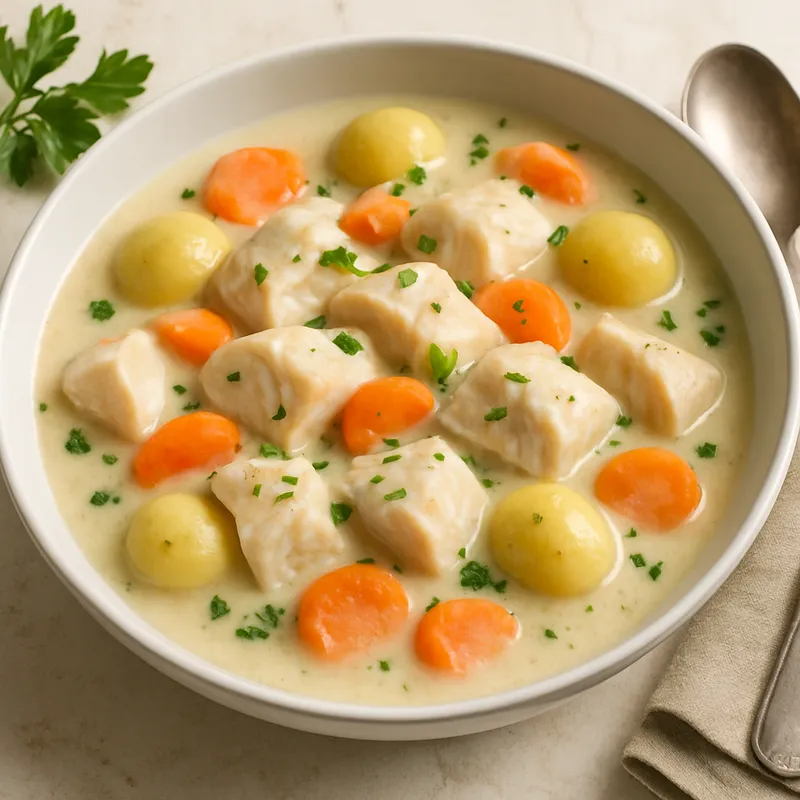 Fischblanquette (Weißfischeintopf in Rahmsauce)