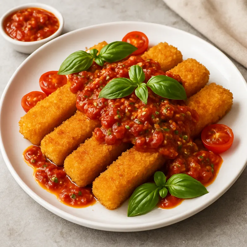 Fischstäbchen auf Italienische Art
