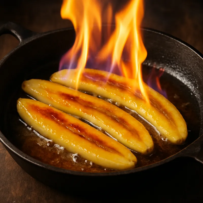 Flambierte Bananen