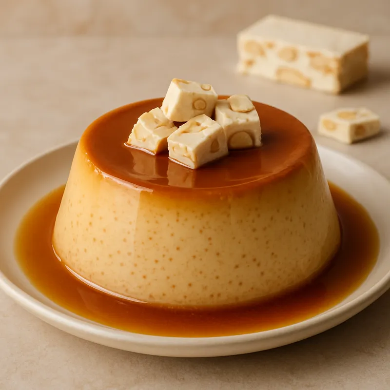 Flan de Turrón (Nougat-Flan)