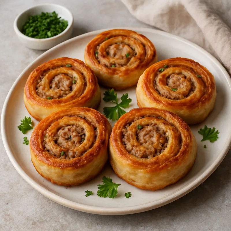 Fleischschnaka (Elsässische Fleischschnecken)