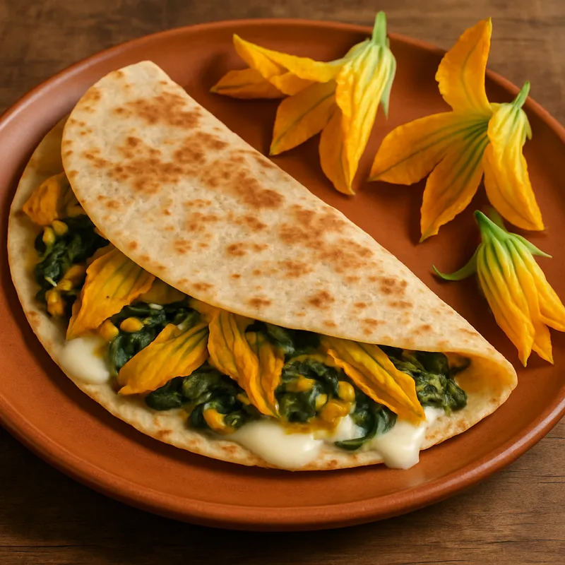 Flor De Calabaza Quesadilla (Kürbisblüten-Quesadilla)