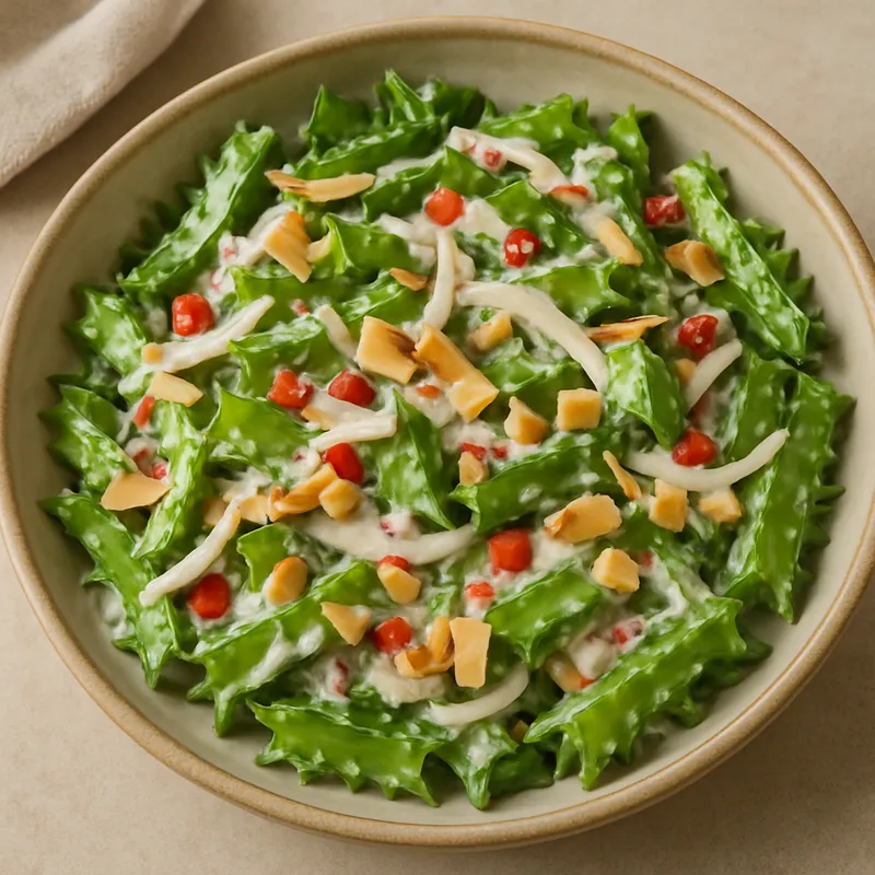 Flügelbohnen-Kokosnusscreme-Salat