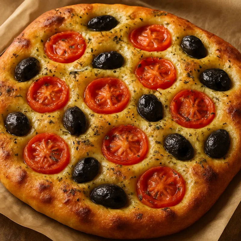 Focaccia Barese (Focaccia nach Bari-Art)