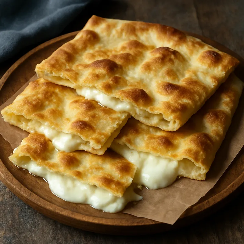Focaccia di Recco (Ligurische Käse-Focaccia)