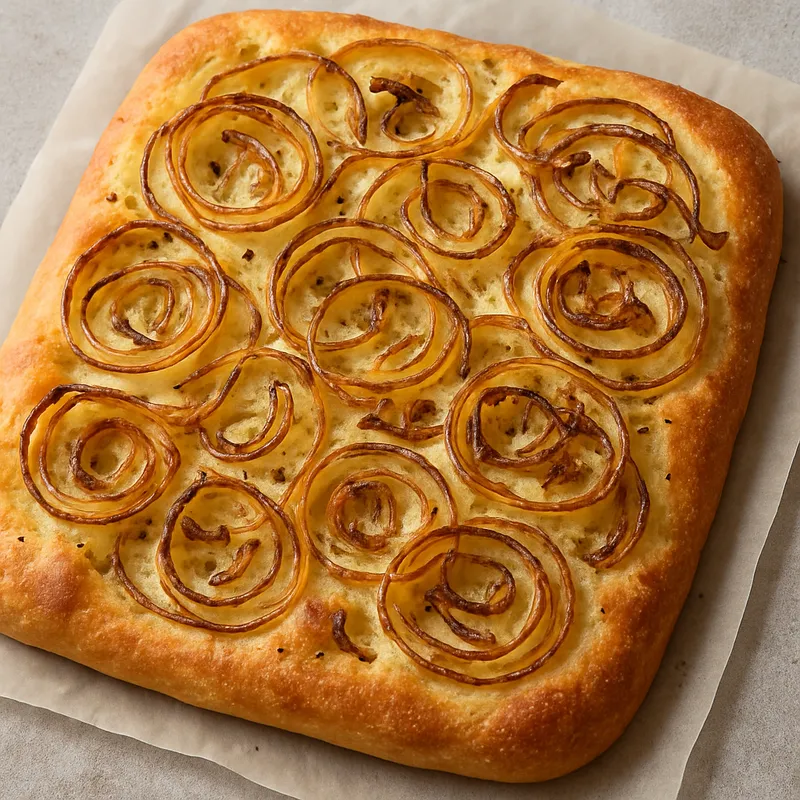 Focaccia mit Zwiebeln