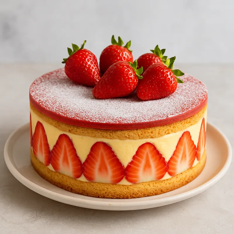 Fraisier (Französische Erdbeerentorte)