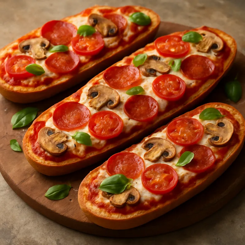Französische Brotpizza