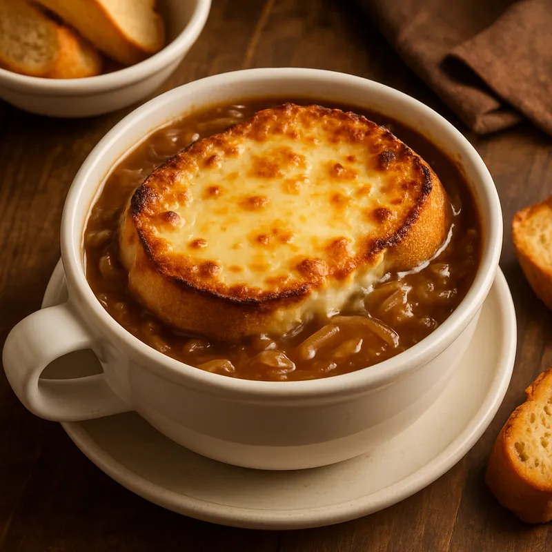 Französische Zwiebelsuppe (Amerikanische Art)