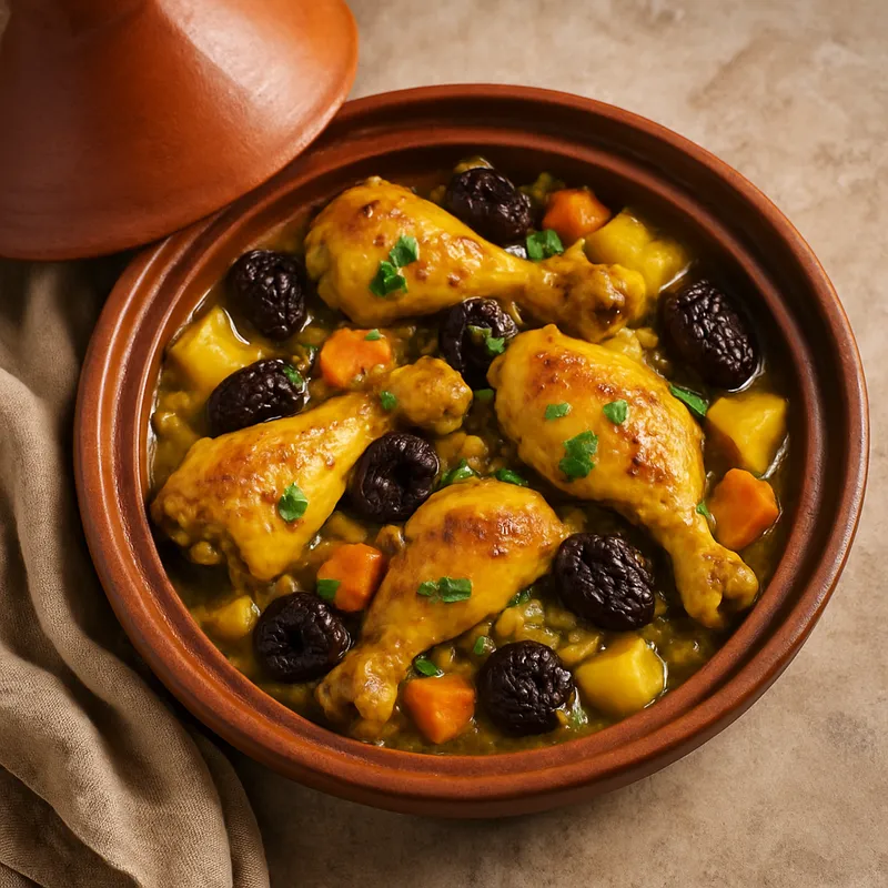 Französisches Hühner-Tajine