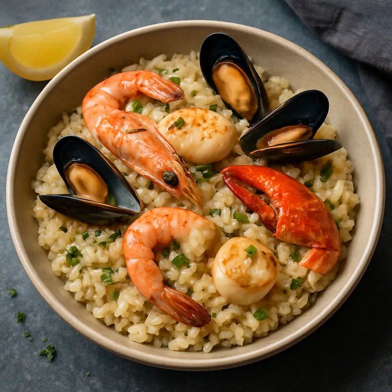 Französisches Meeresfrüchte-Risotto