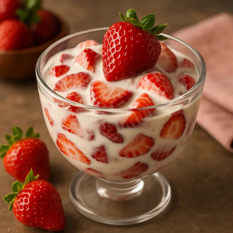 Fresas Con Crema (Erdbeeren mit Sahne)