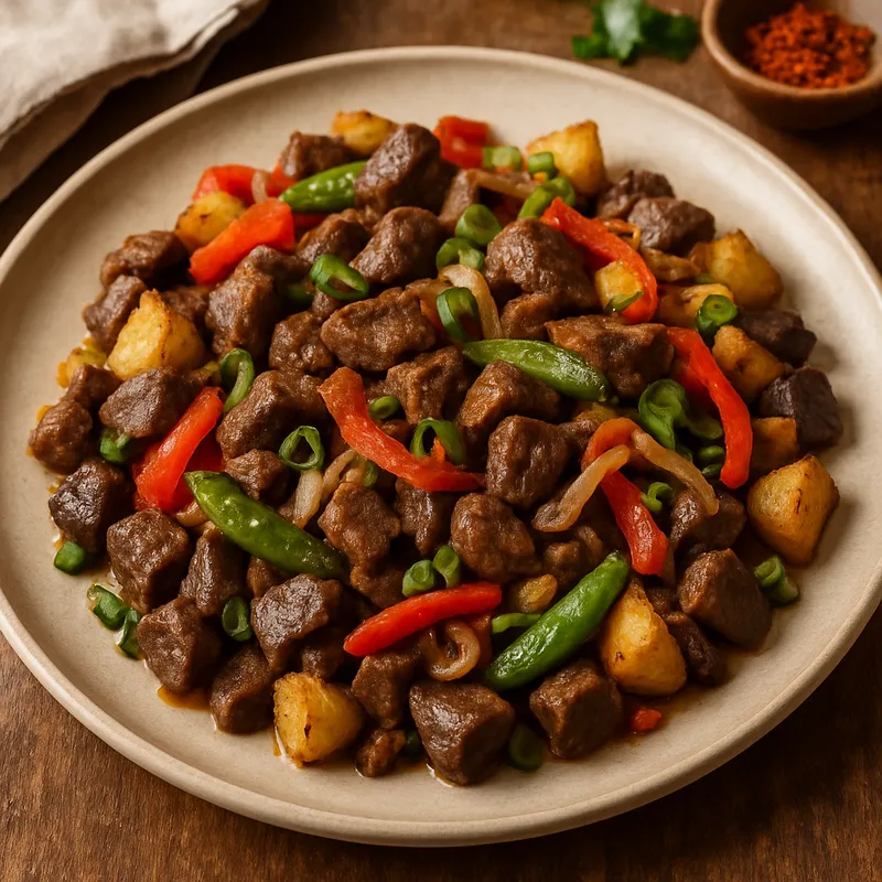 Frito Mallorquín (Gebratenes Innereien-Gericht aus Mallorca)