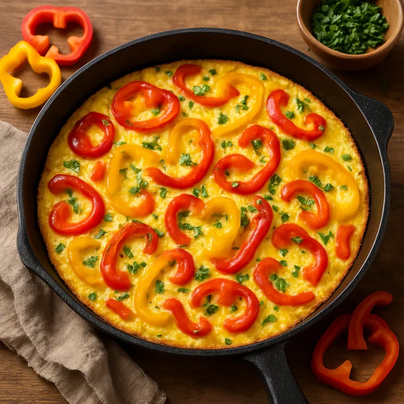 Frittata mit Paprika