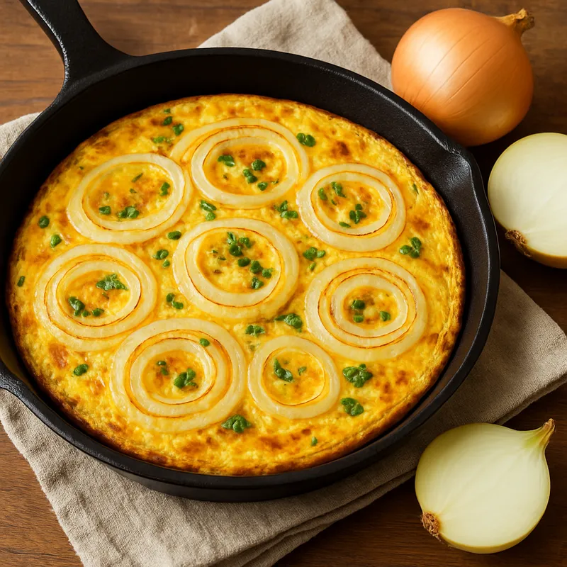 Frittata mit Zwiebeln