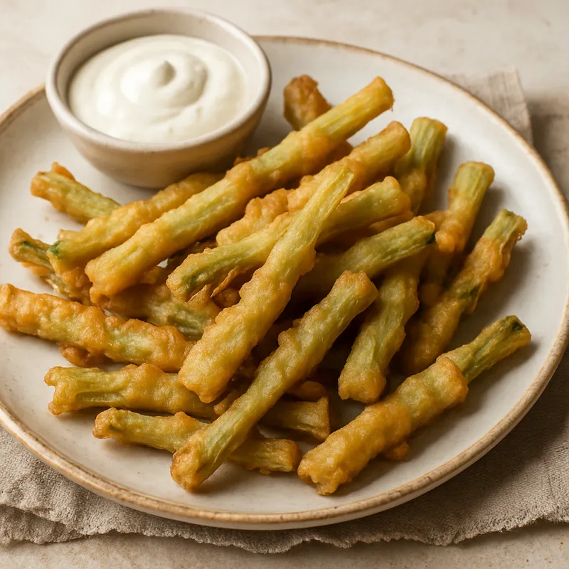 Frittierte Artischockenstiele