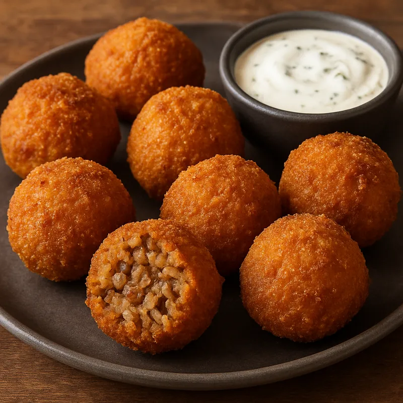 Frittierte Boudin-Bällchen