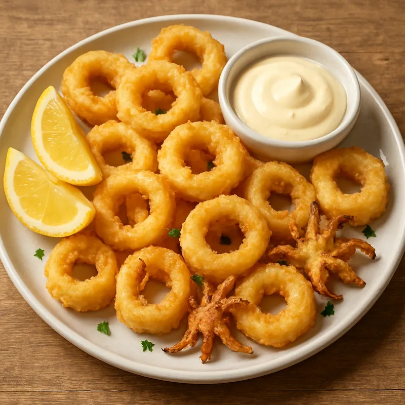Frittierte Calamari auf französische Art