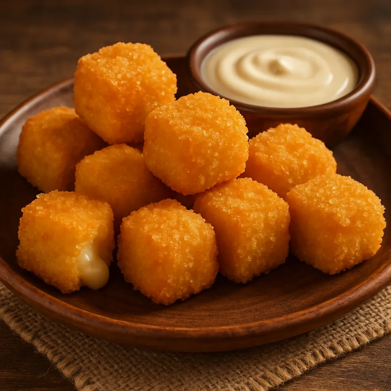 Frittierte Käsewürfel
