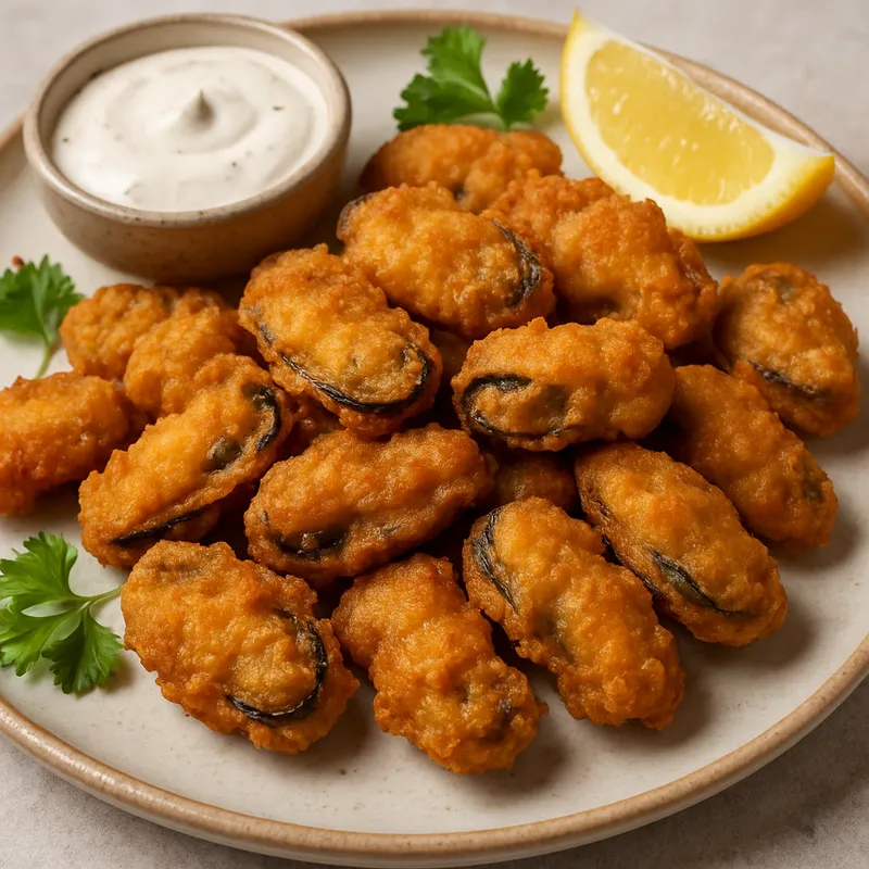Frittierte Muscheln