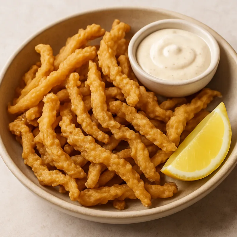 Frittierte Muschelstreifen