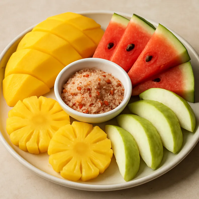 Früchte mit Chili-Salz-Dip (Ponlamai Ruam)