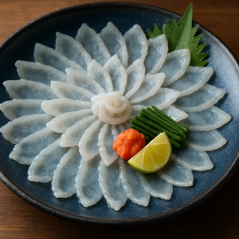 Fugu Sashimi (Kugelfisch)