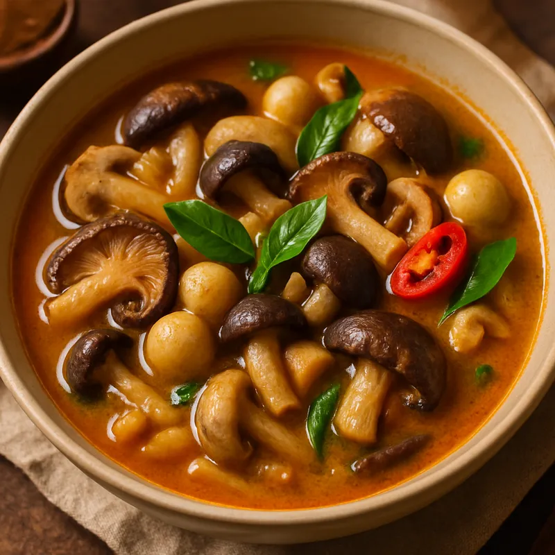 Gaeng Hed Khon Muang (Nordthailändisches Pilzcurry)