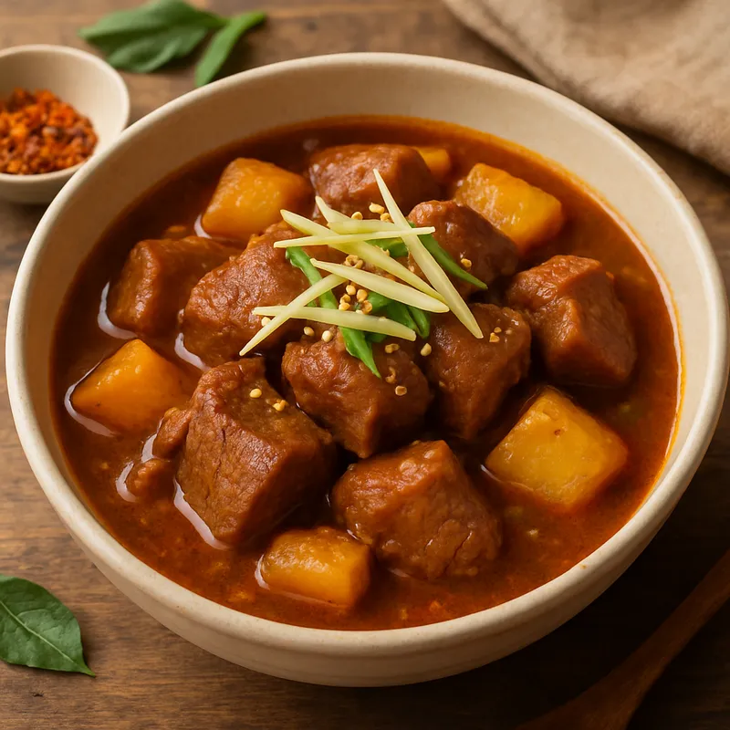Gaeng Hung Lay (Nordthailändisches Schweinefleisch-Curry)