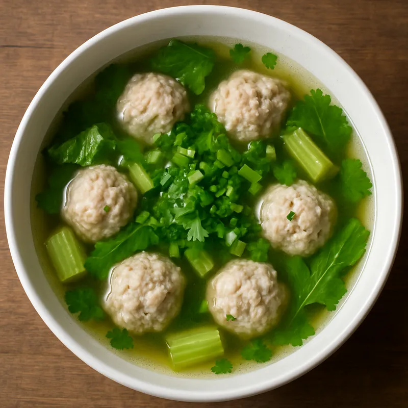 Gaeng Jued Moo Sab (Hackfleischsuppe)