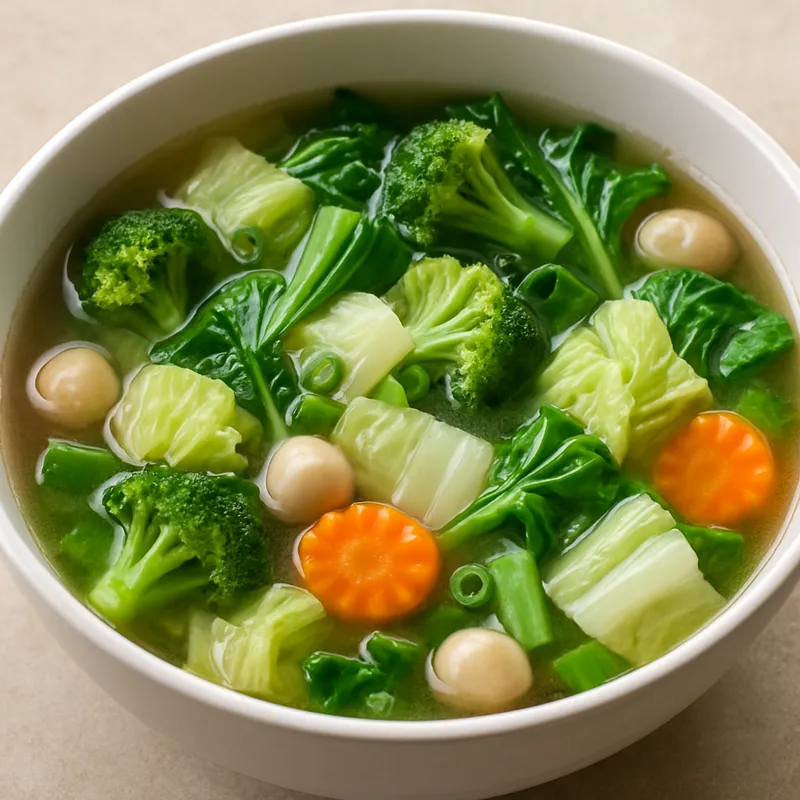 Gaeng Jued Pak Ruam (Gemischte Gemüsesuppe)